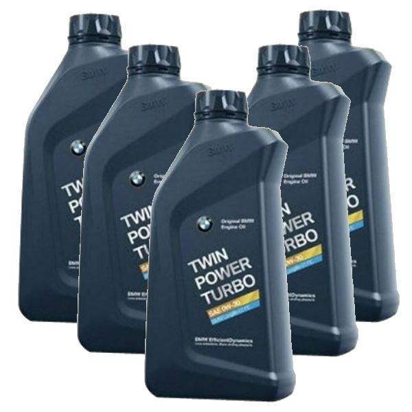 5本セット BMW MINI 純正 ロングライフ ガソリン車用 プレミアム エンジンオイル 0W30 Twin Power Turbo Longlife01 FE 1L