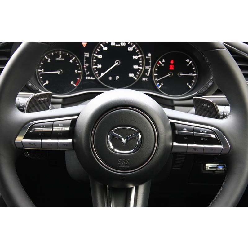 マツダ3 CX-30 カーボンパドルシフトレバー MAZDA3/CX-30用カーボンパドルシフトレバー、新発売。 | AutoExe