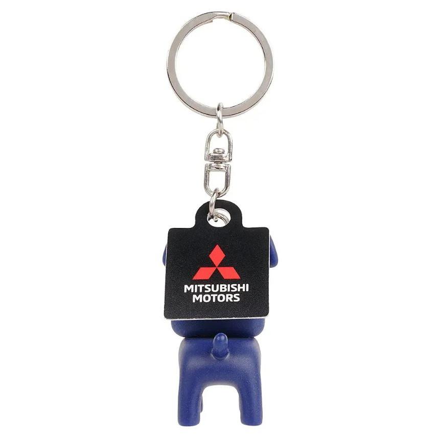 三菱（MITSUBISHI） 【デニムブルーデリ丸。キーホルダー】デリカミニ