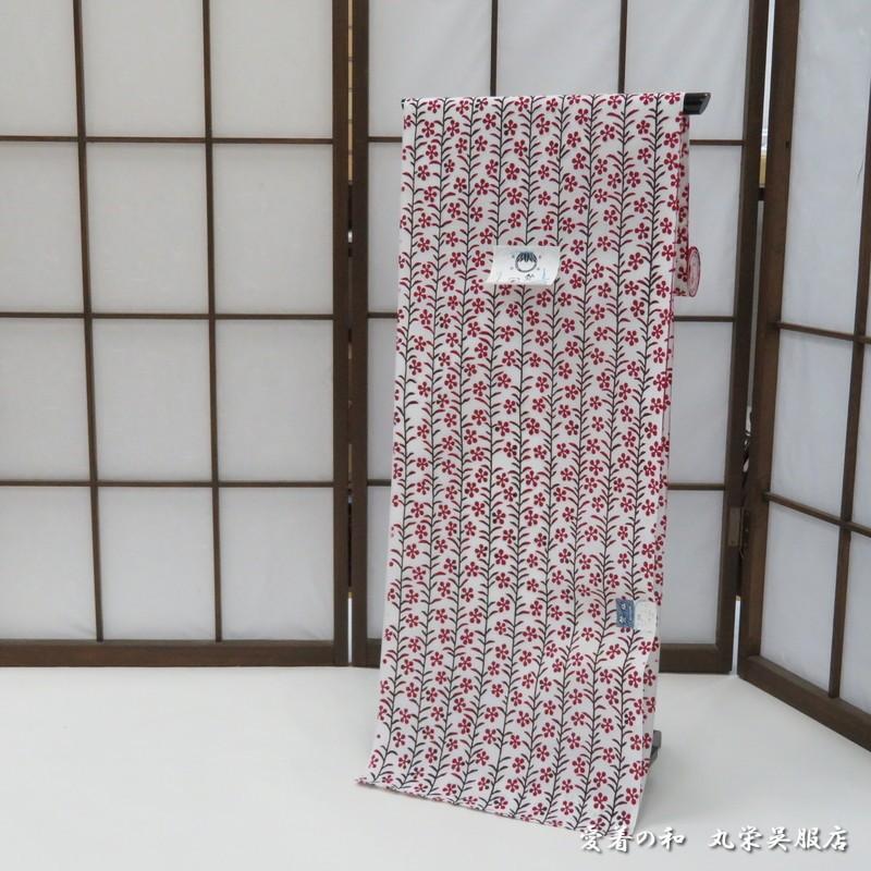 竺仙鑑製浴衣(ちくせん)綿コーマ白地柄染め高級ゆかた反物25 竺仙鑑製浴衣(ちくせん)綿コーマ白地柄染め高級ゆかた反物25
