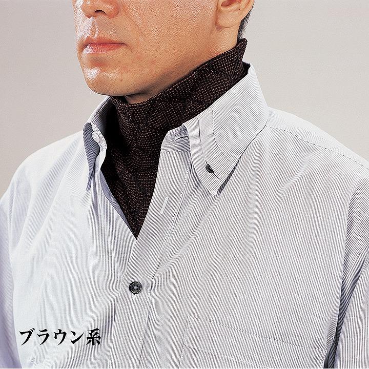 ウォームビズ ネックウォーマー メンズ シルク 2枚組 紳士 ビジネス 日本製 絹 マフラー 襟巻 ネクタイ かぶり 簡単 首元 衿元の