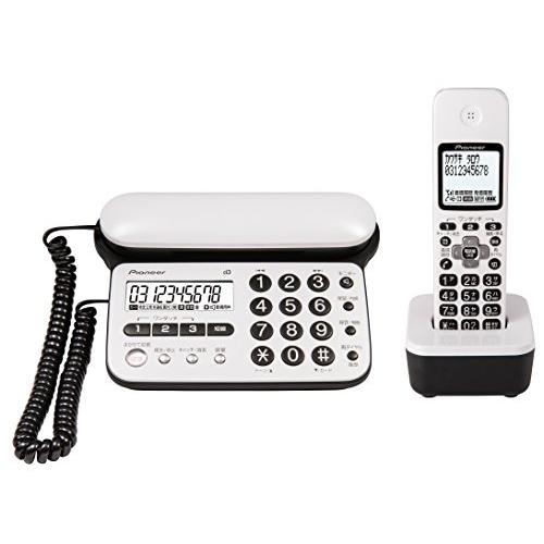 TF-SD15S-PW : パイオニア(Pi0neer)パイオニア TF-SD15S デジタルコードレス電話機 子機1台付き/迷惑電話防止 ピュアホワイト TF-SD15S-PW