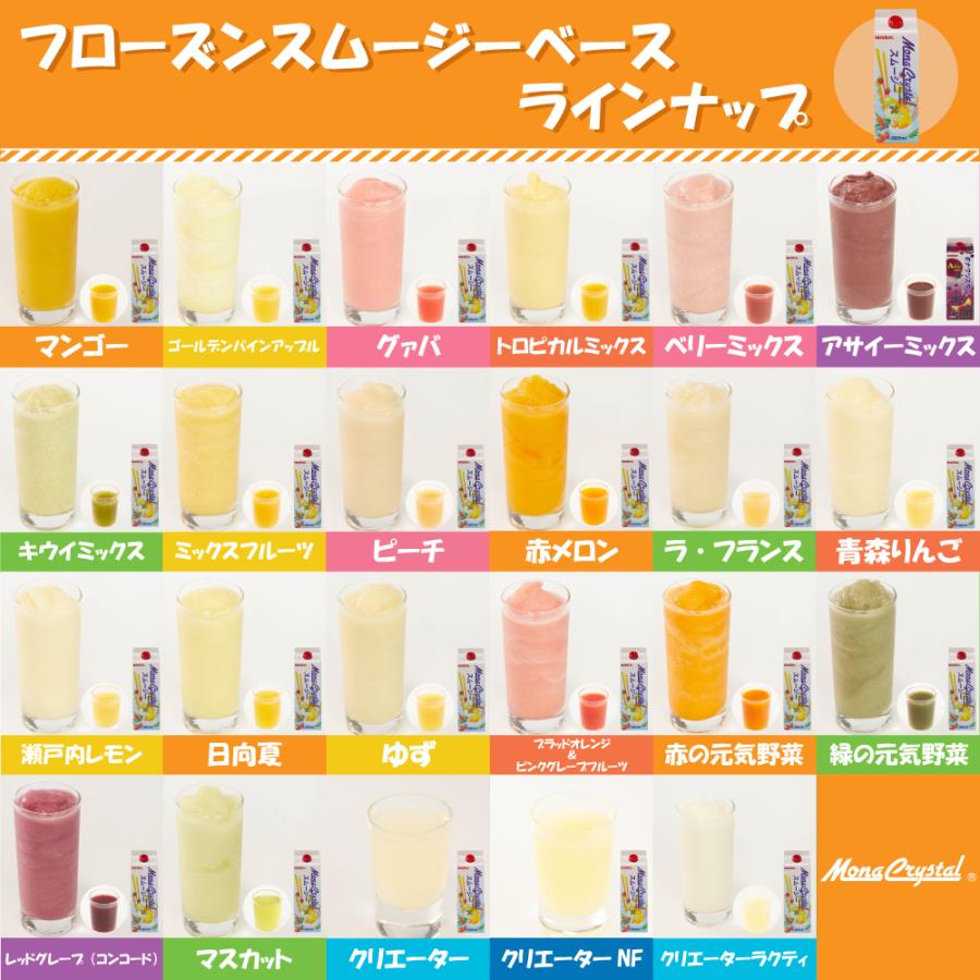 フローズンスムージーベース ゆず 【業務用 1000ml×12本】スムージー フローズン ミキサー 柚子 果物 フルーツ フローズンデザートベース メロン フローズン スムージー メロン かき氷 シロップ 業務用 ミキサー