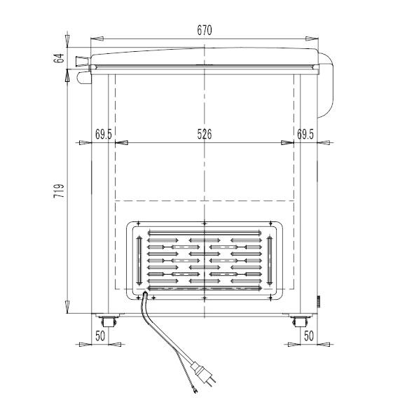 送料無料(一部除く) 上開き 冷凍ストッカー 幅1356×758×高825mm 377L