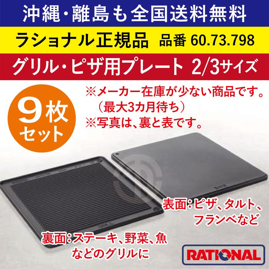 ☆9枚セット☆ ラショナル スチコン用 グリル・ピザ用プレート 2/3GN 2 