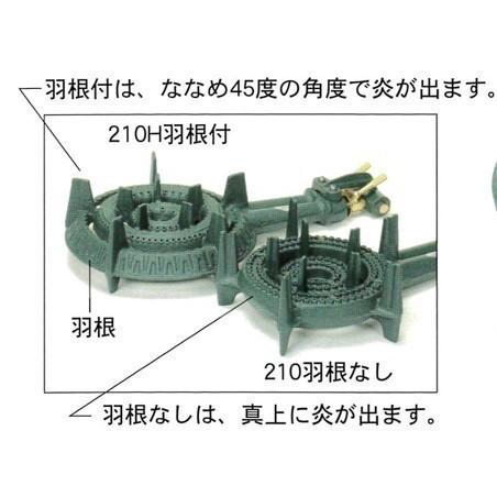 鋳物コンロ レギュラー タチバナ 下枠セット 二重 羽根なし 種火付 上