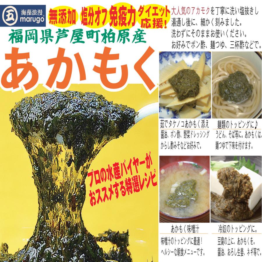 業務用 九州産 あかもく 合計12キロ！（50ｇ×240本）無添加 無調味 送料無料 無地パッケージ 福岡県芦屋町産アカモク まとめ買い 大容量｜marugoshop｜07