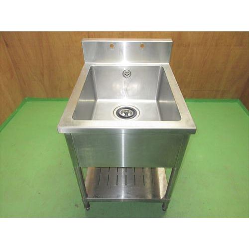 中古】【送料都度見積】1槽シンク W600*D750*H800+BG150mm 中古】【送料都度見積】1槽シンク W600*D750*H800+BG150mm