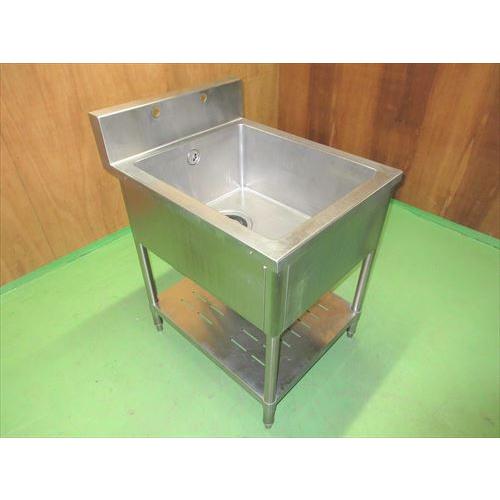中古】【送料都度見積】1槽シンク W600*D750*H800+BG150mm 中古】【送料都度見積】1槽シンク W600*D750*H800+BG150mm