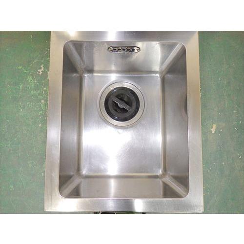 中古】【送料都度見積】マルゼン 1槽シンク W450×D600×H800＋BG150mm 
