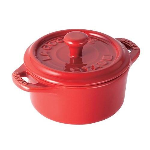 staub ストウブ セラミック ミニラウンドココット チェリー 40510-785｜marugoto-kmart