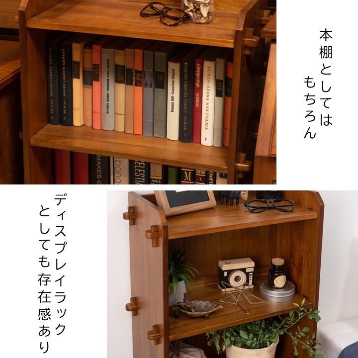 東谷 組み立て棚 木組み シェルフ アンティーク 本棚 東谷 組み立て棚 木組み シェルフ アンティーク 本棚