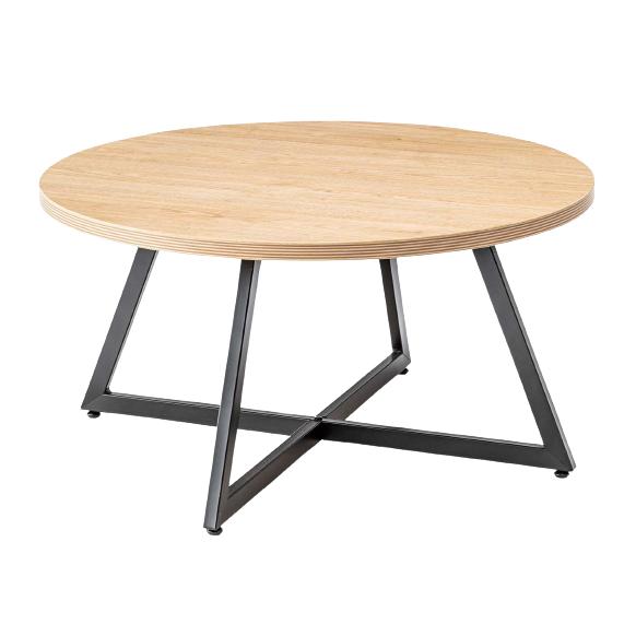 東谷 センターテーブル 円形 Lサイズ 75cm ブラックスチール脚 東谷 センターテーブル 円形 Lサイズ 75cm ブラックスチール脚