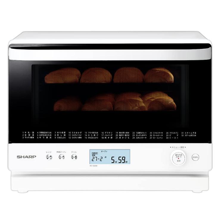 SHARP　オーブンレンジ　RE-SS26B-W 2023年製 SHARP シャープ 過熱水蒸気 オーブンレンジ RE-SS26B-W ホワイト系 2段