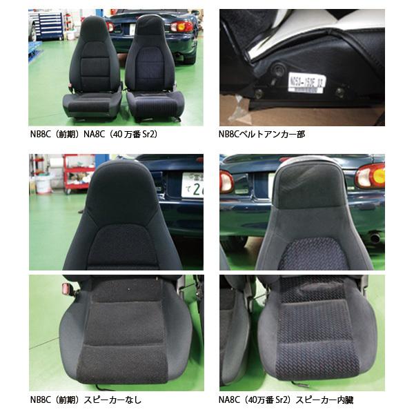 ロードスター シートカバーTYPE-A サイドダブルライン NA8後期ダーク 