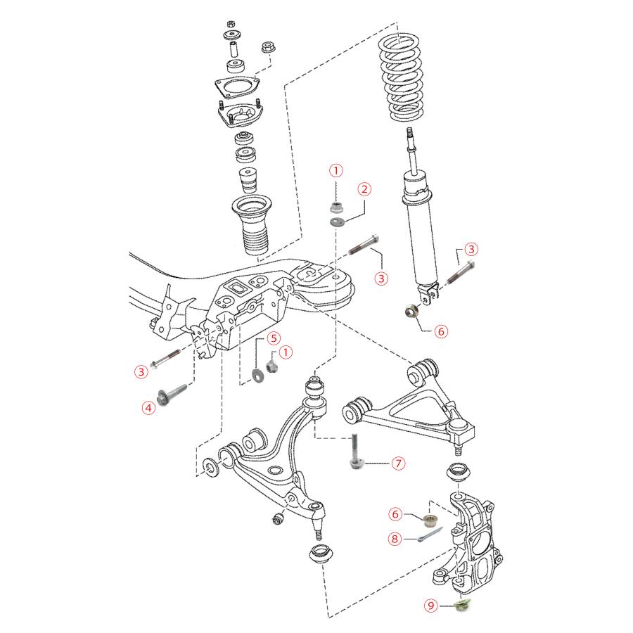 ロードスター サスボルトセットNCフロント NC マツダロードスター