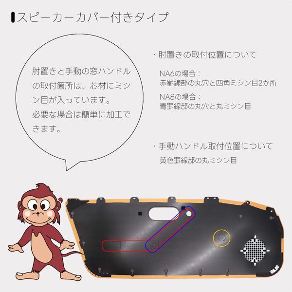 ロードスター ドアトリムカバー左右（スピーカーグリル付き）＆水切り