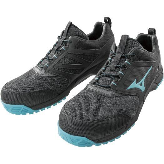 安全靴 MIZUNO 27cm F1GA190391 MIZUNO ミズノ 安全靴 ES31L ブラック×ライトブルー×ブラック