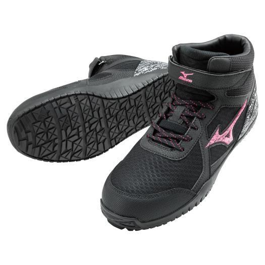MIZUNO ミズノ 安全靴 SD13H ブラック×ピンク×ブラック MIZUNO ミズノ 安全靴 SD13H ブラック×ピンク×ブラック