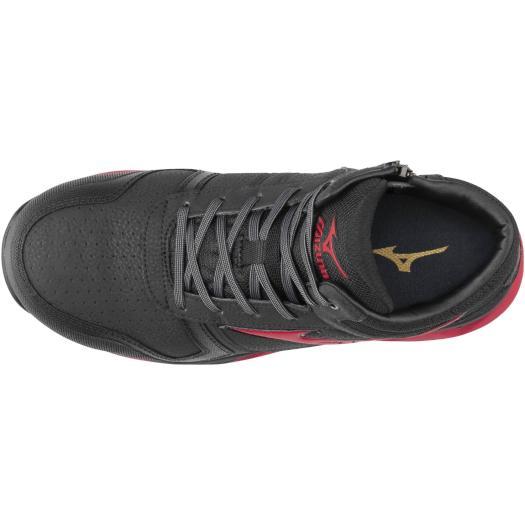 MIZUNO ミズノ 安全靴 ZW43H ブラック×レッド F1GA200309 紐 MIZUNO ミズノ 安全靴 ZW43H ブラック×レッド F1GA200309 紐