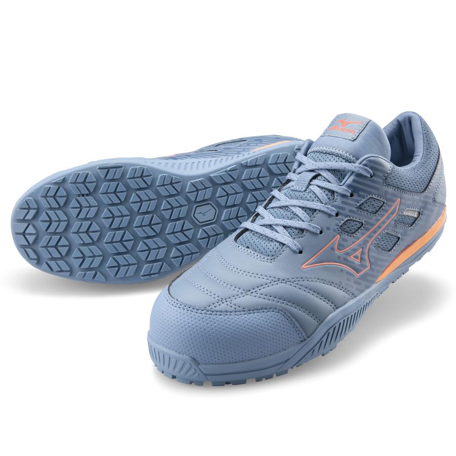 MIZUNO ミズノ 安全靴 TDII11L ブルーグレー×コーラル