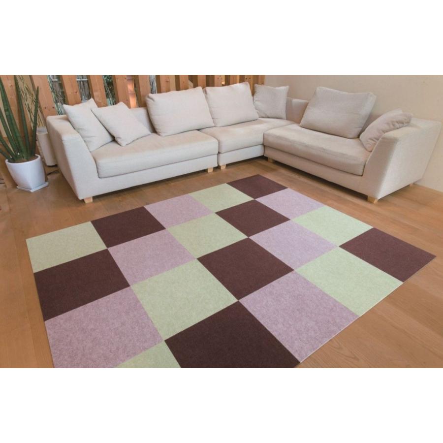 ワタナベ工業 吸着ぴたマットループ ローズ 30×30cm 9枚入り KPL-3031