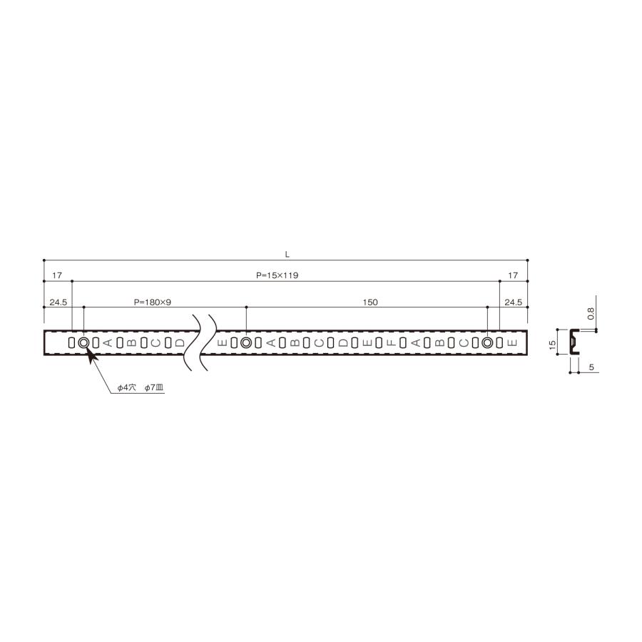 ステンレス棚柱セット シルバー SA-TB1800-SET(4本組)1819mm 可動棚 棚
