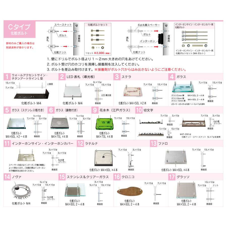 ウォールアクセントサイン　ステンレス板切抜き　WDKT-362　福彫