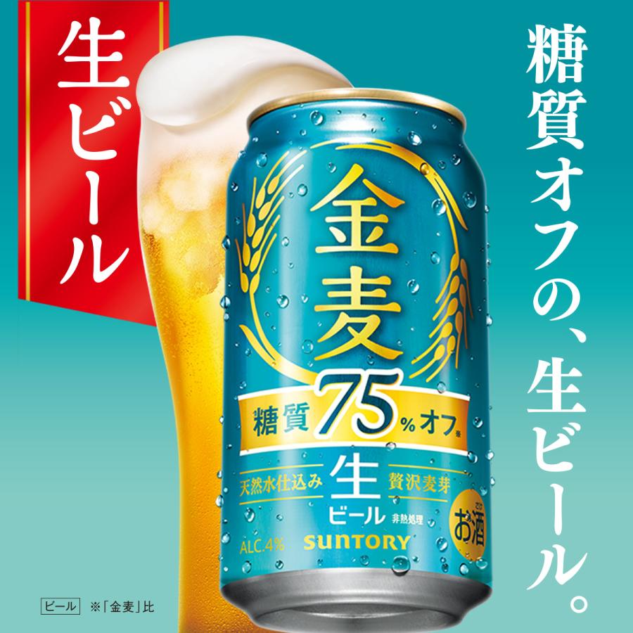 金麦 【10月6日新発売】サントリー ＜糖質75％オフ＞（生ビール
