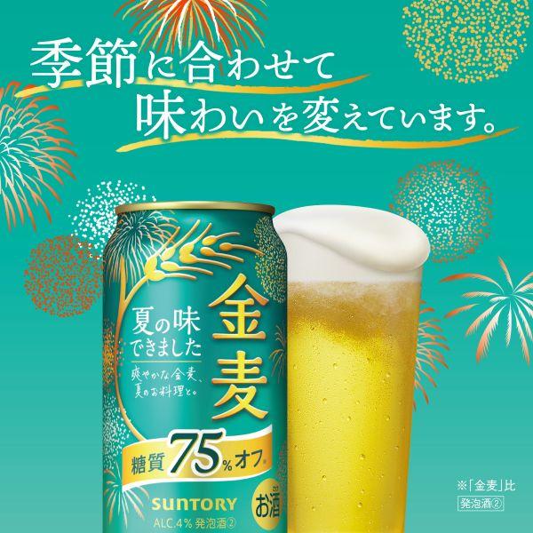 金麦 サントリー 糖質75％オフ パスタ付き 350ml 48本 2ケース 指定