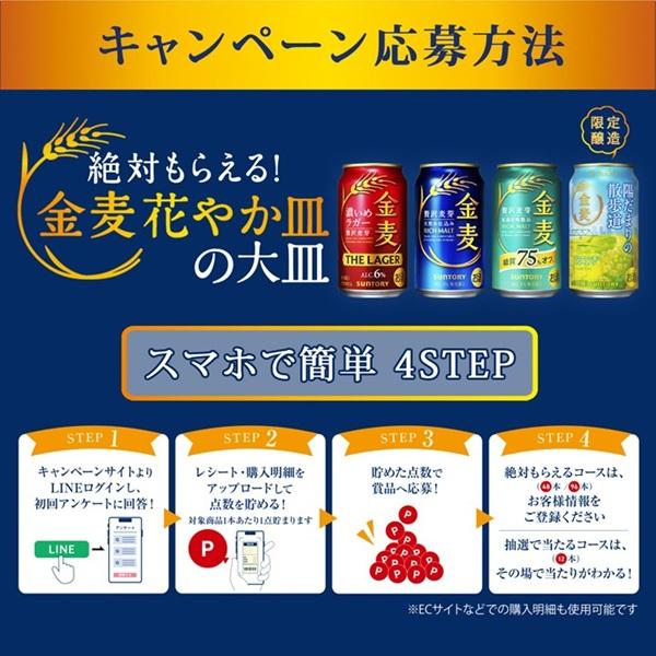 金麦 数量限定 サントリー 350ml 2ケース 48本 「絶対もらえる！金麦