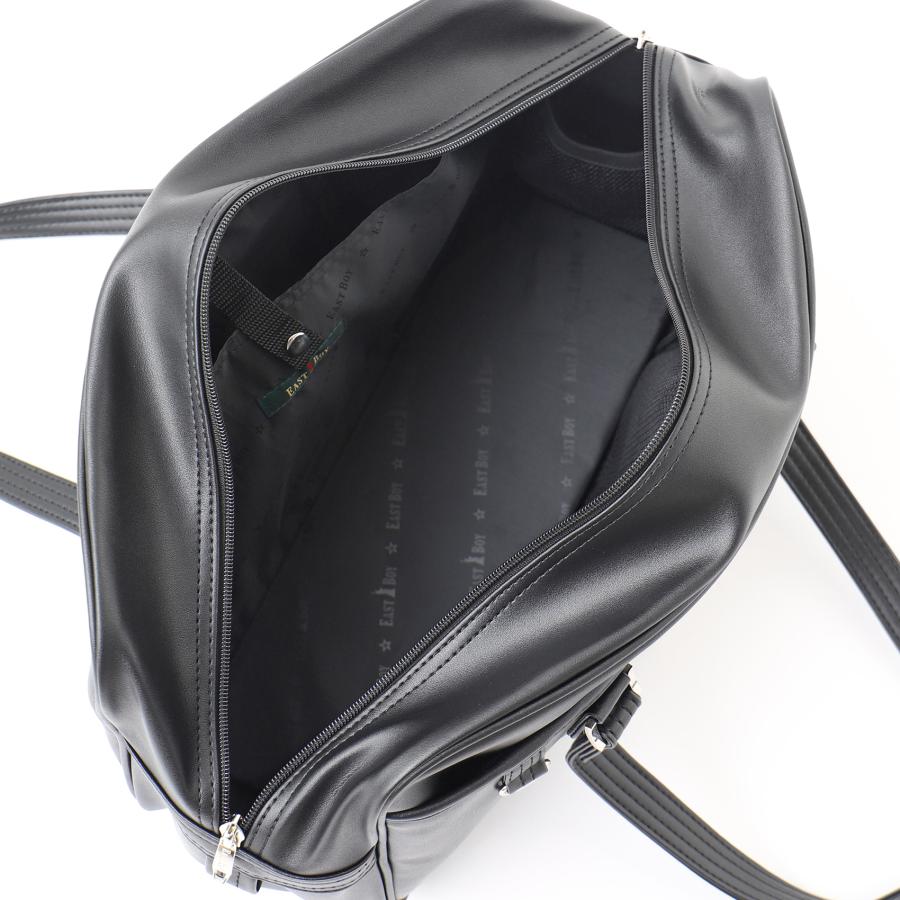 イーストボーイ スクールバッグ 定番 合皮バッグ (ブラック×ブラック