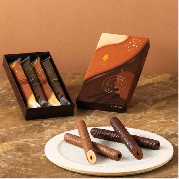 バレンタイン 2025 チョコヨックモックショコラシガール4本入 : 丸広