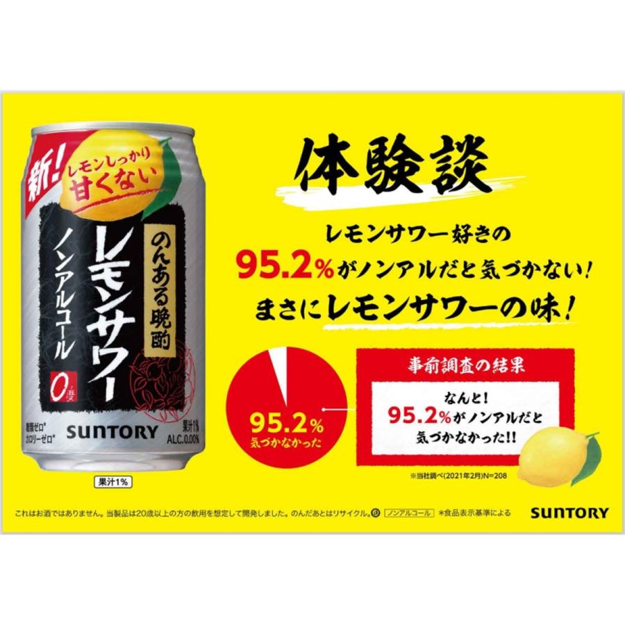 レモンサワー ノンアル ノンアルコール チューハイ サントリー のんある晩酌 レモン サワー 350ml 24本 1ケース のんある気分 新商品 酎ハイ 缶 送料無料 一部除 丸広オンラインショップ Paypayモール店 通販 Paypayモール