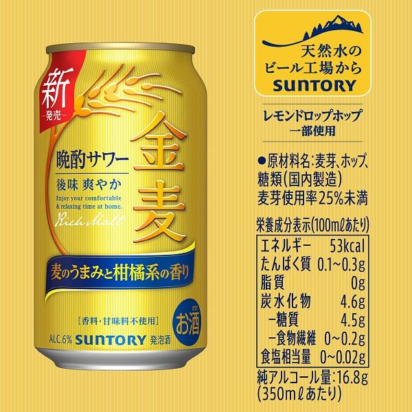金麦 2025.4.8新発売 サントリー 金麦〈晩酌サワー〉 350 ml 2 金麦 2025.4.8新発売 サントリー 金麦〈晩酌サワー〉 350 ml 2