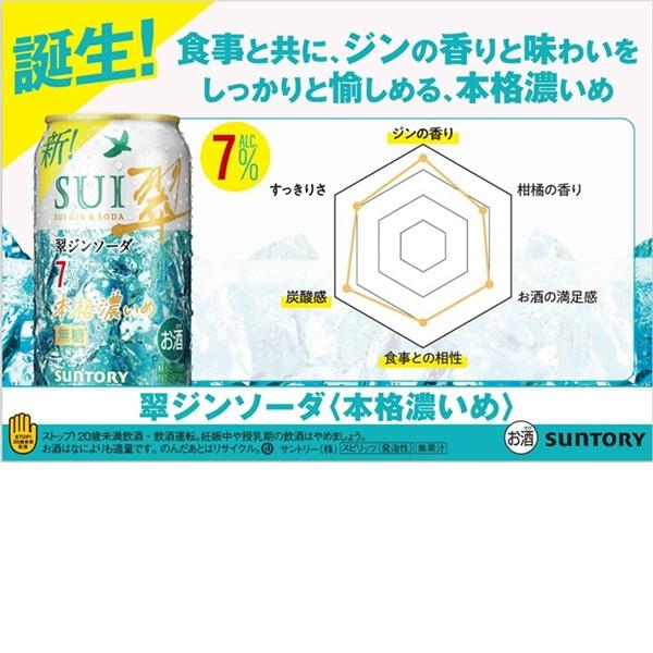 SUNTORY（サントリー） 【選べる2ケース】サントリー 翠ジンソーダ