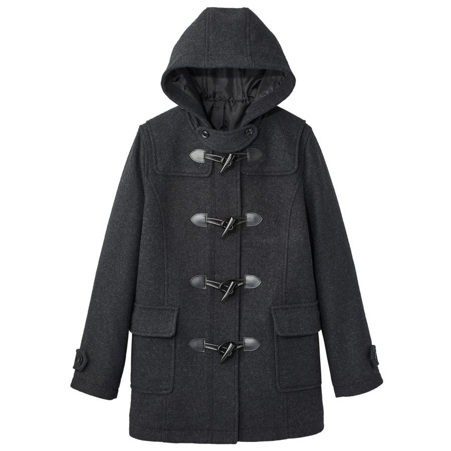 未使用級 イーストボーイヴィーナス ウール アンゴラ ダッフルコート グレー M 未使用級 イーストボーイヴィーナス ウール アンゴラ ダッフルコート