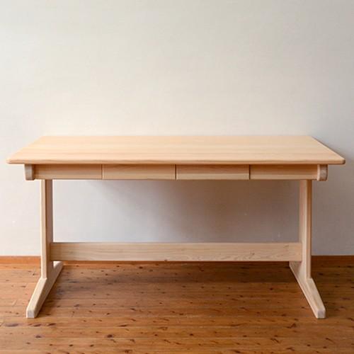 ひのきベンチダイニングテーブル W130×D60cm 4人用 国産桧無垢 天然木製 サイズオーダー 単品 おしゃれ 日本製 送料無料