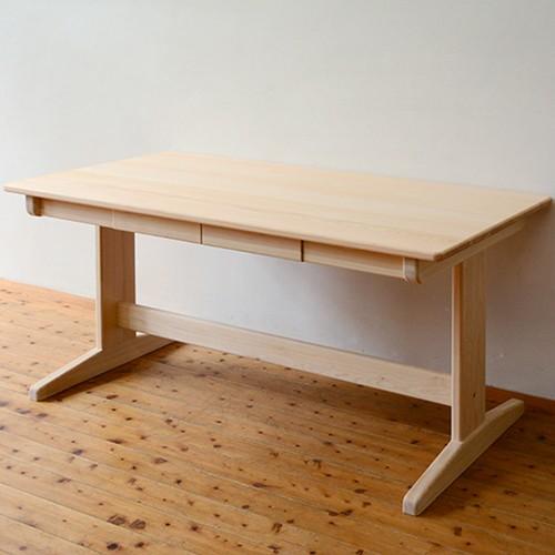 ひのきベンチダイニングテーブル W130×D60cm 4人用 国産桧無垢 天然木製 サイズオーダー 単品 おしゃれ 日本製 送料無料
