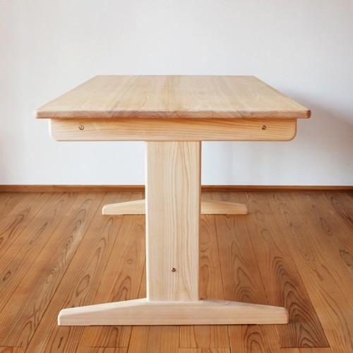 ひのきベンチダイニングテーブル W130×D60cm 4人用 国産桧無垢 天然木製 サイズオーダー 単品 おしゃれ 日本製 送料無料