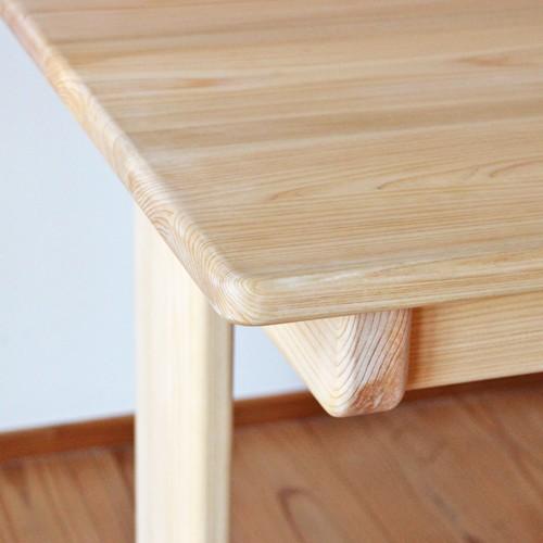 ひのきベンチダイニングテーブル W130×D60cm 4人用 国産桧無垢 天然木製 サイズオーダー 単品 おしゃれ 日本製 送料無料