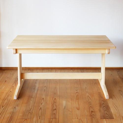 ひのきベンチダイニングテーブル W170×D60cm 6人用 国産桧無垢 天然 