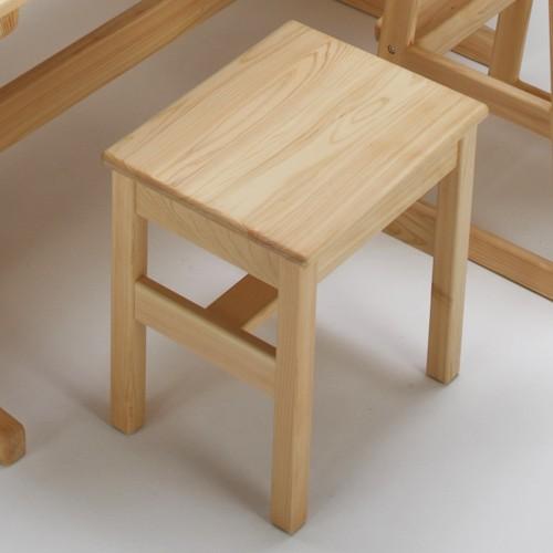 ひのき角スツール 国産ヒノキ無垢 天然木製 オイル塗料 椅子 チェア 日本製｜marui-kagu｜02