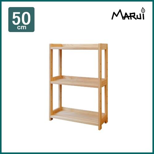 オープンラック 木製ラック ひのきローラック 50/25 国産ヒノキ無垢