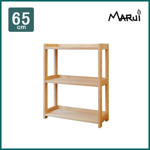 ひのきの棚 オープンラック 木製ラック ひのきローラック 65/25 国産ヒノキ無垢