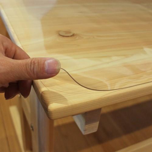 無印良品　2個引き出し付き学習机　透明カバーマット付き　オーク材タモ材？ 無印良品 2個引き出し付き学習机 透明カバーマット付き オーク材タモ材