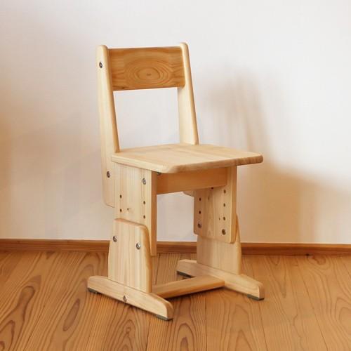 学習机椅子 ひのきスクールチェア 国産桧無垢 天然木製 高さ調節