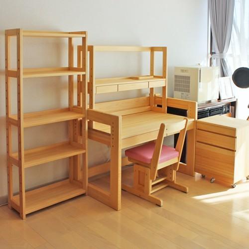 学習机 木製 オシャレ 学習デスク ひのき 無垢 フレームデスク M型 幅