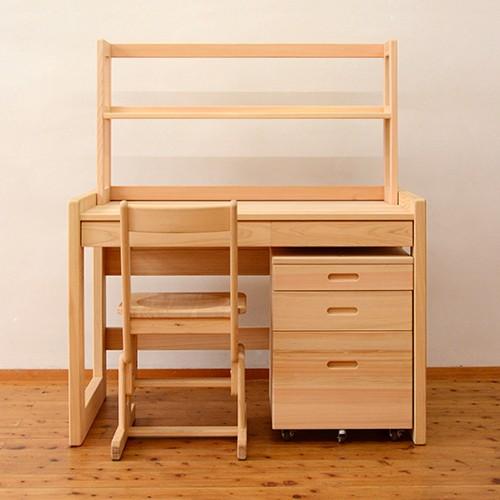 学習机 木製 オシャレ 学習デスク ひのき 無垢 フレームデスク M型 幅