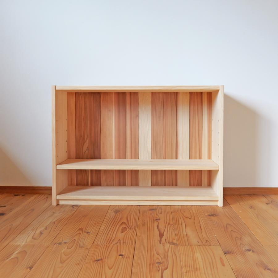 木製ラック オープン棚 引き出し付き【monoroom町田】 CDディスプレイ